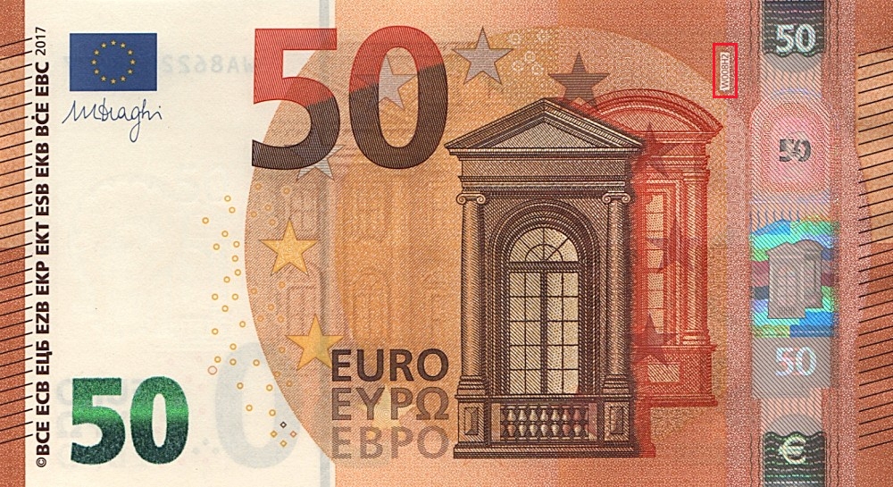 Billet de 50 € 2017 Allemagne