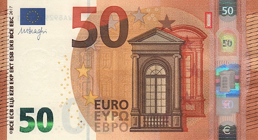 Billet de 50 € 2017 Allemagne