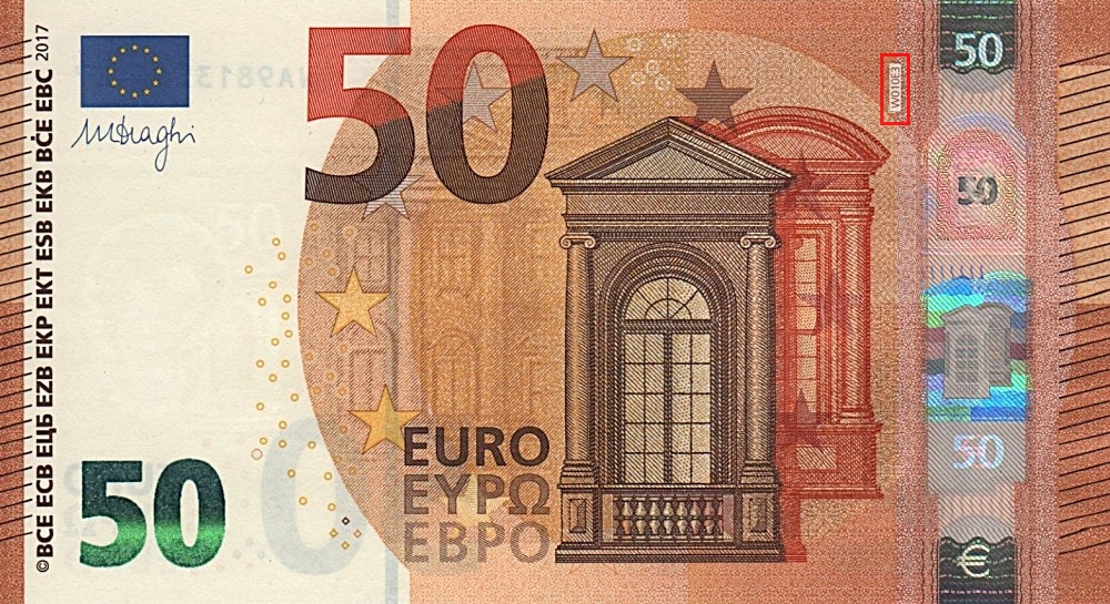 Billet de 50 € 2017 Allemagne