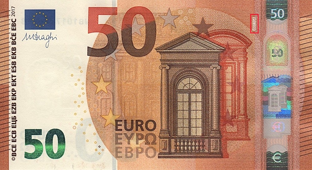 Billet de 50 € 2017 Allemagne