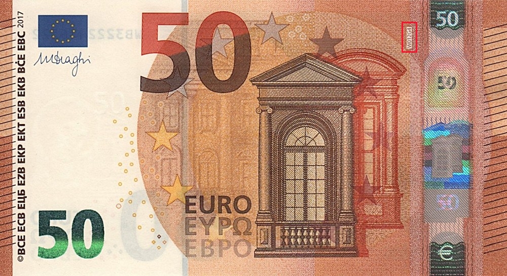 Billet de 50 € 2017 Allemagne