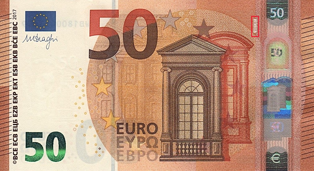Billet de 50 € 2017 Allemagne