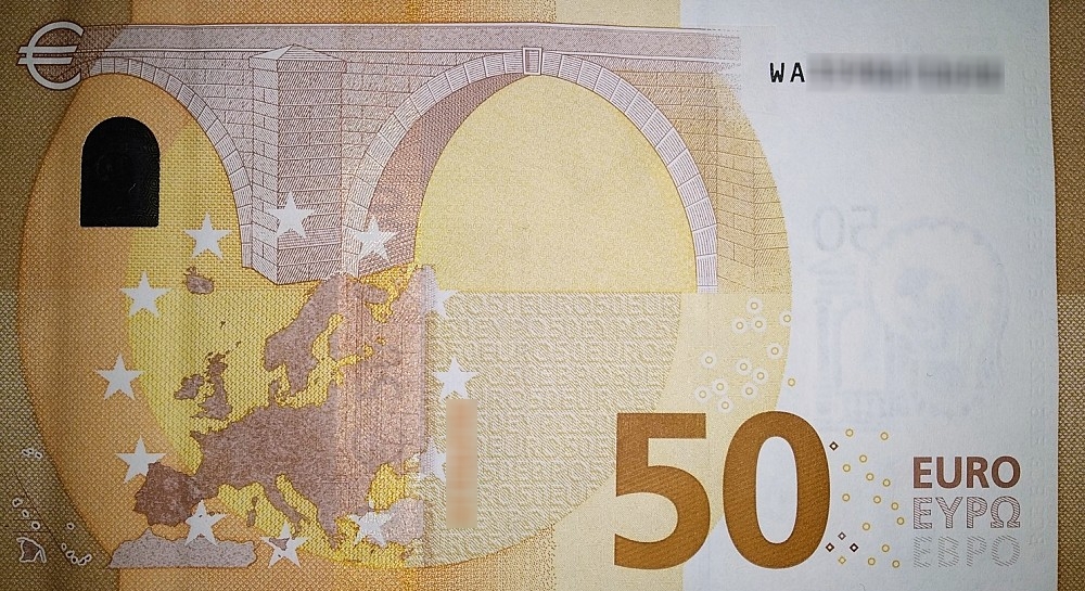 Détail du billet de 50 € 2017 Allemagne
