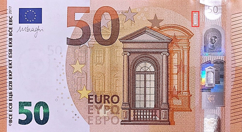 Billet de 50 € 2017 Grèce