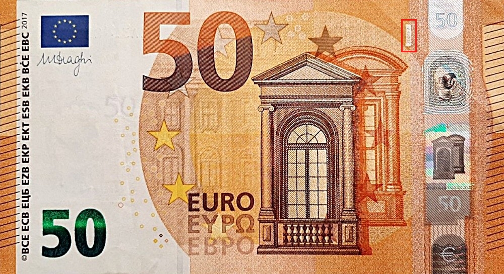 Billet de 50 € 2017 Belgique