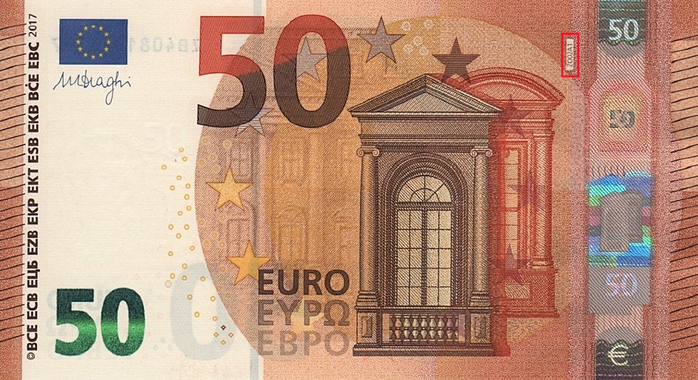 Billet de 50 € 2017 Belgique