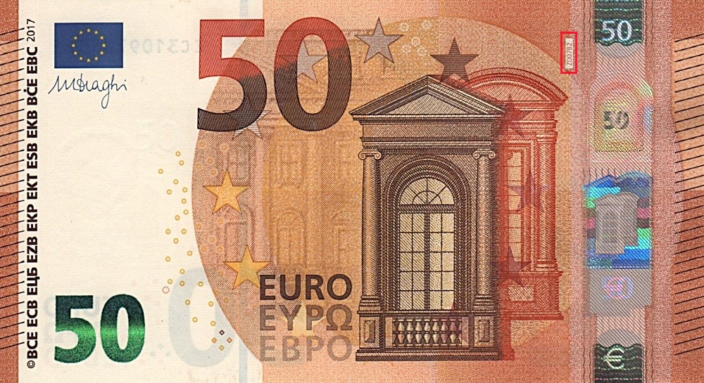 Billet de 50 € 2017 Belgique
