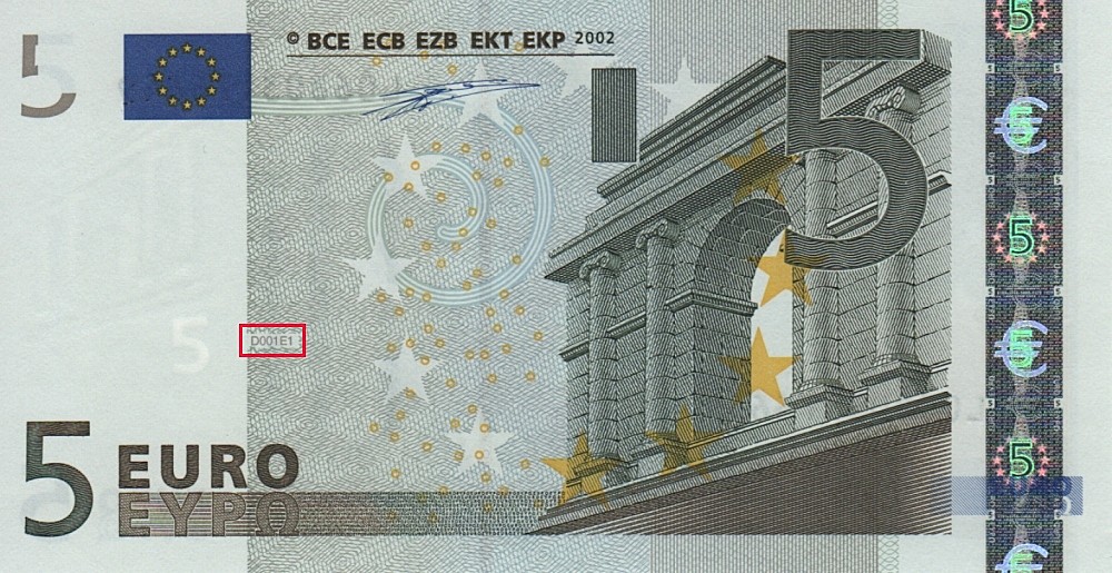 Billet de 5 € 2002 Finlande