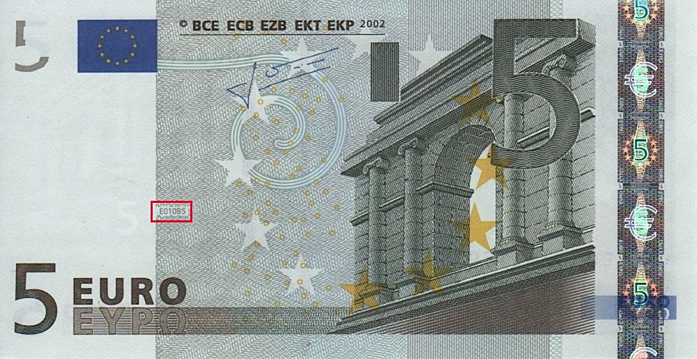 Billet de 5 € 2002 Chypre