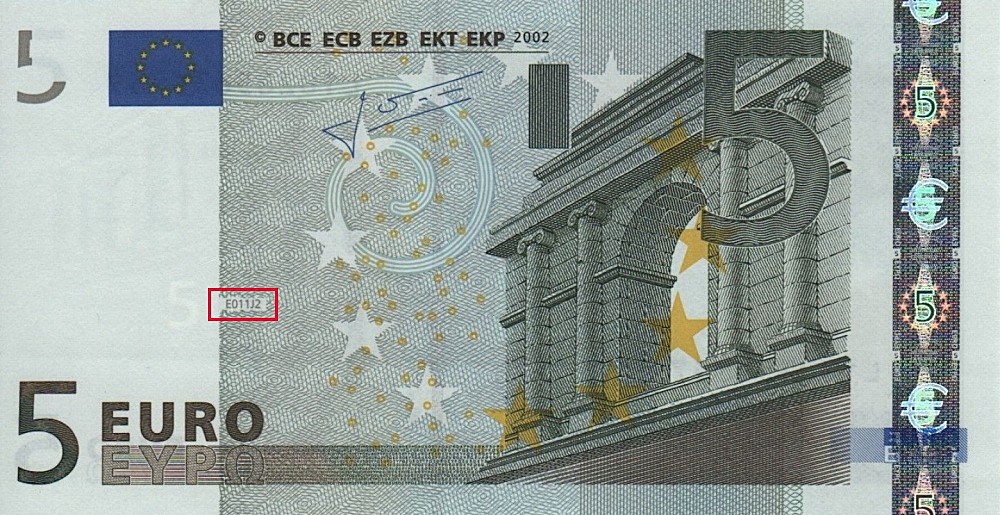 Billet de 5 € 2002 Finlande