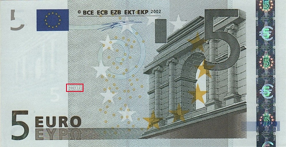 Billet de 5 € 2002 Autriche