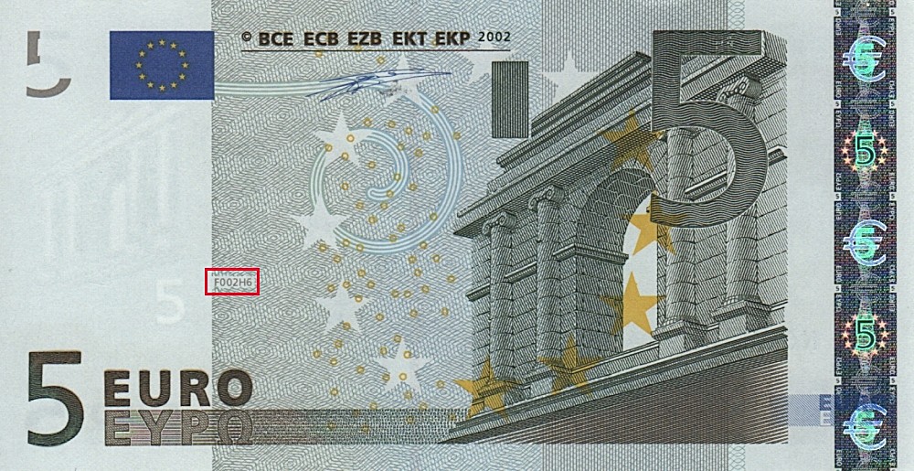Billet de 5 € 2002 Autriche