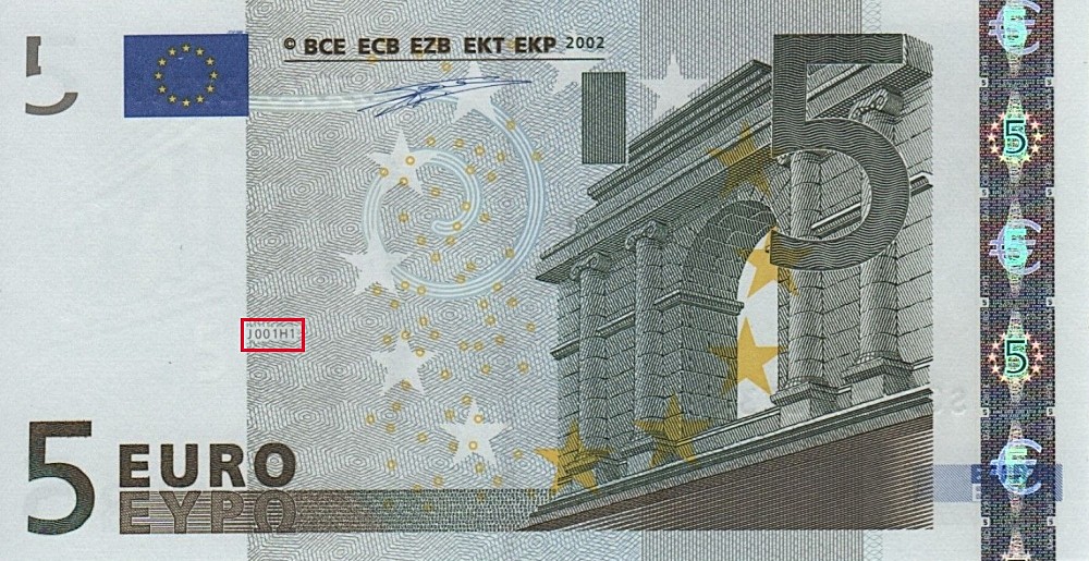 Billet de 5 € 2002 Italie