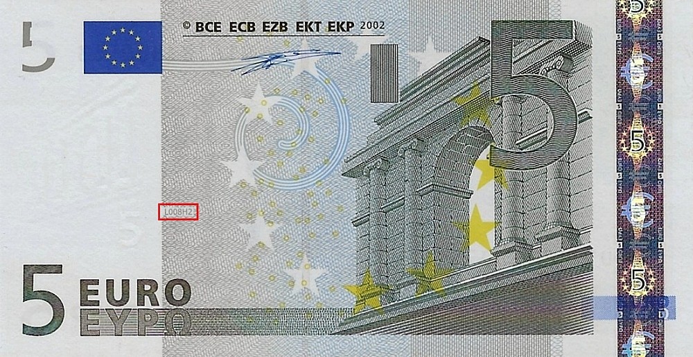 Billet de 5 € 2002 France