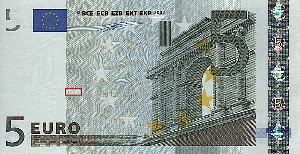 Billet de 5 € 2002 France