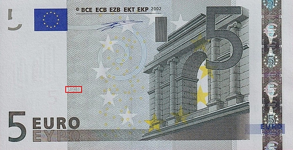 Billet de 5 € 2002 France
