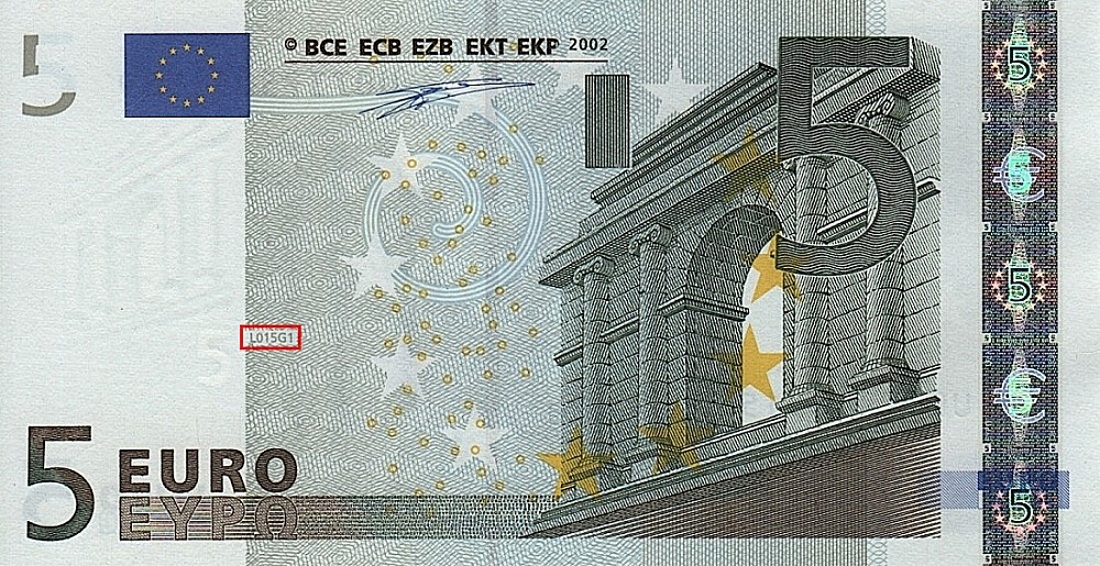 Billet de 5 € 2002 France