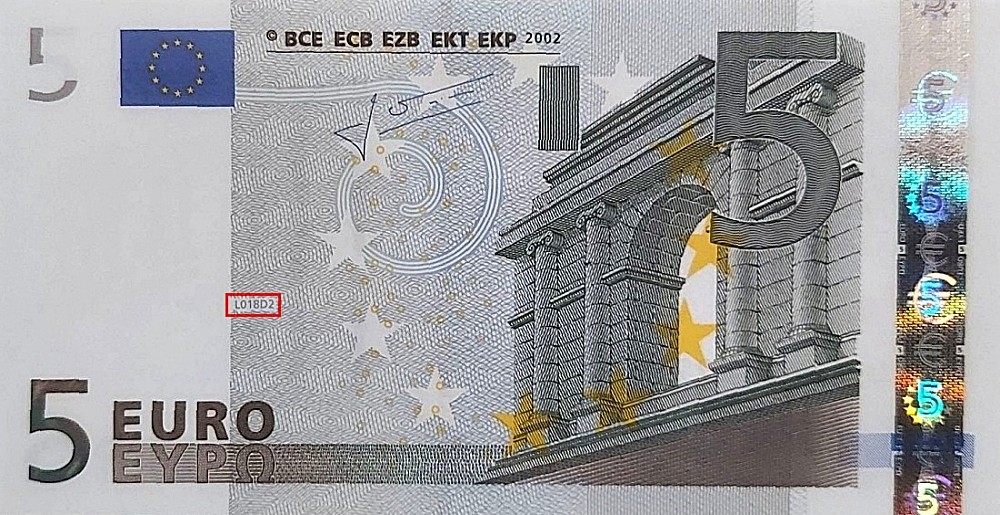 Billet de 5 € 2002 France