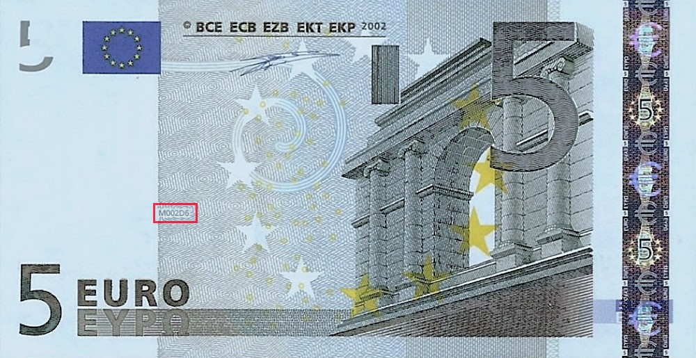 Billet de 5 € 2002 Espagne