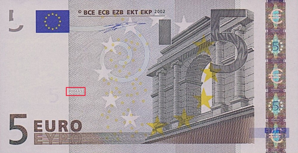 Billet de 5 € 2002 Allemagne