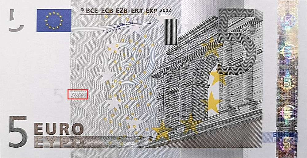 Billet de 5 € 2002 Allemagne