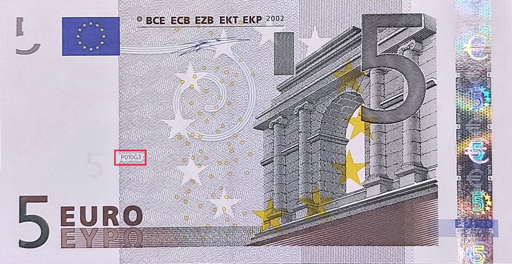 Billet de 5 € 2002 Allemagne