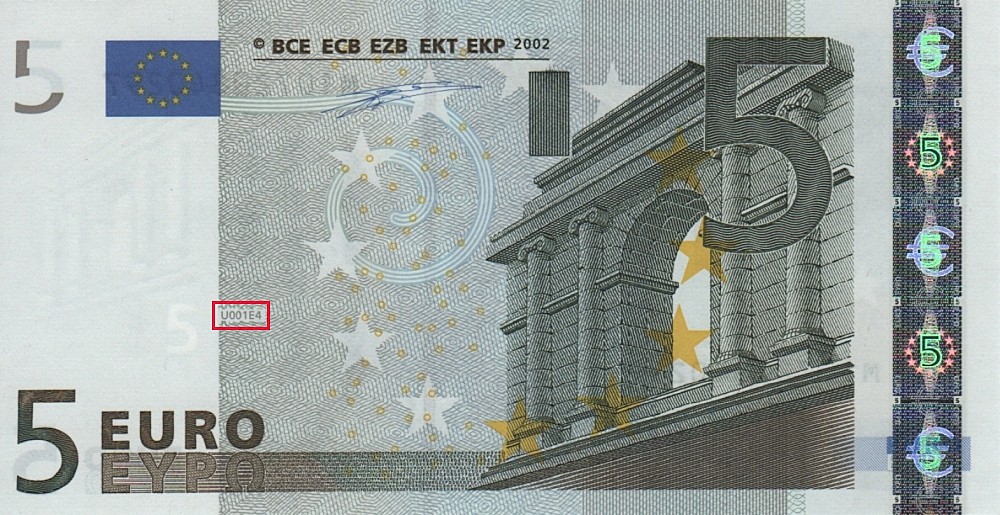 Billet de 5 € 2002 Portugal