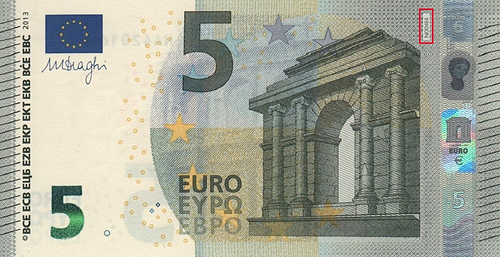 Billet de 5 € 2013 Autriche