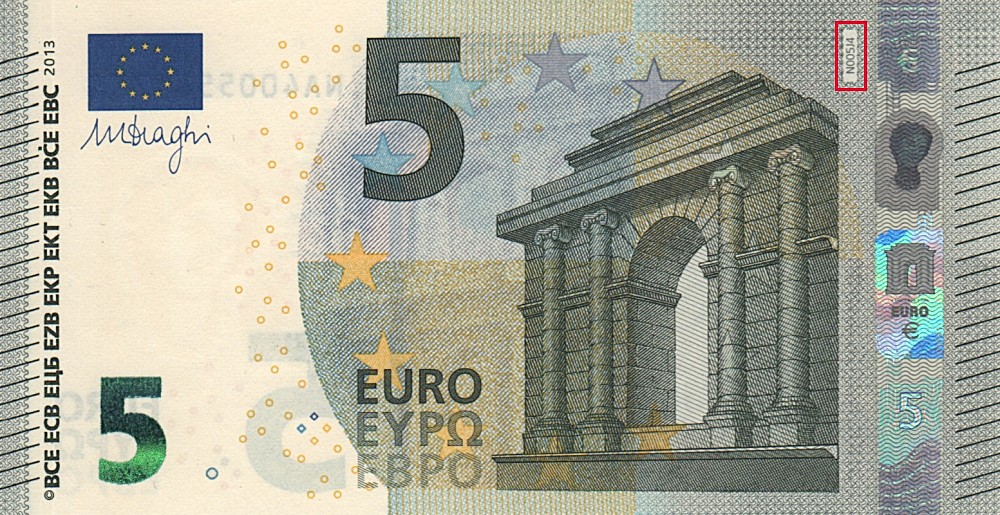 Billet de 5 € 2013 Autriche