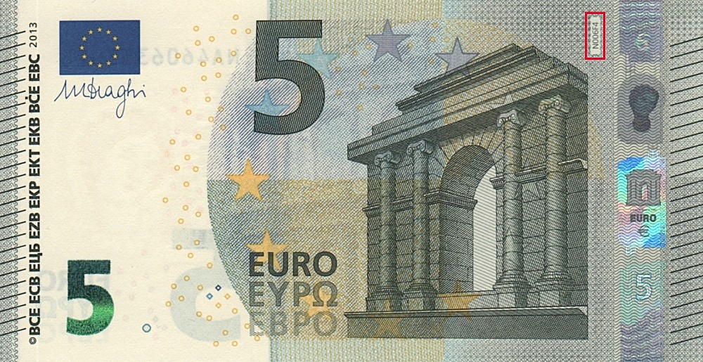 Billet de 5 € 2013 Autriche