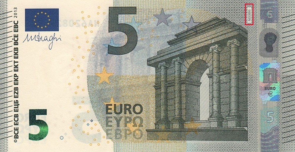 Billet de 5 € 2013 Autriche