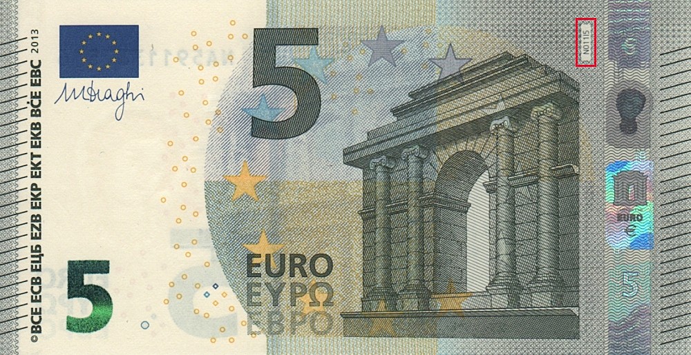 Billet de 5 € 2013 Autriche