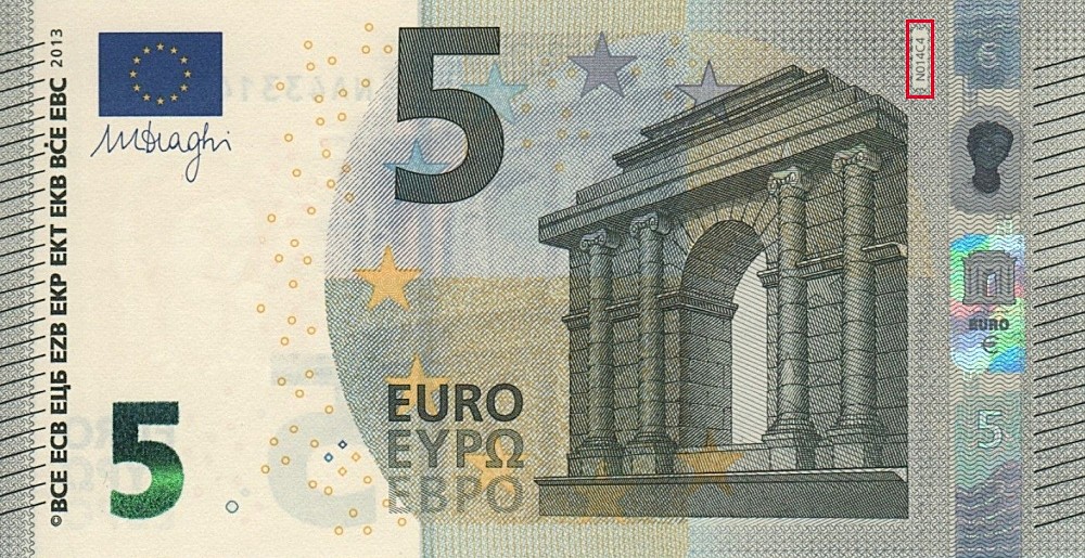 Billet de 5 € 2013 Autriche