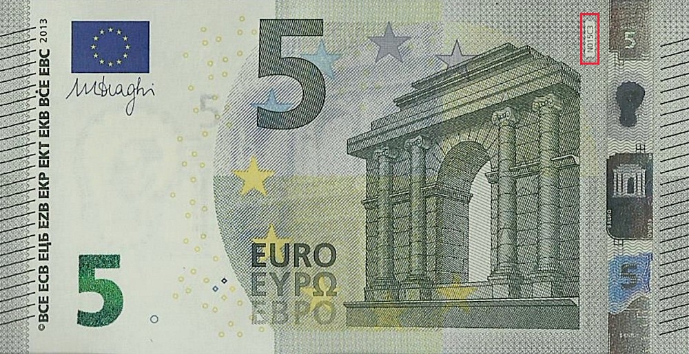 Billet de 5 € 2013 Autriche