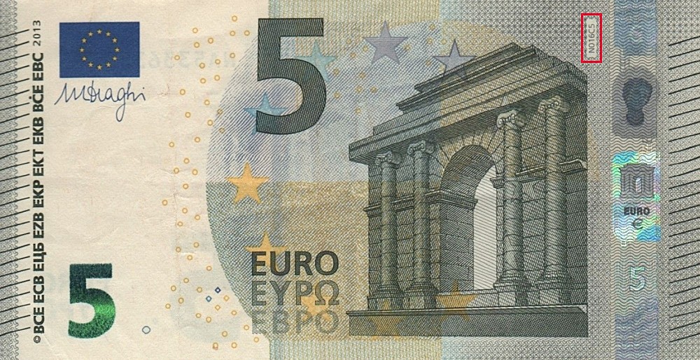 Billet de 5 € 2013 Autriche