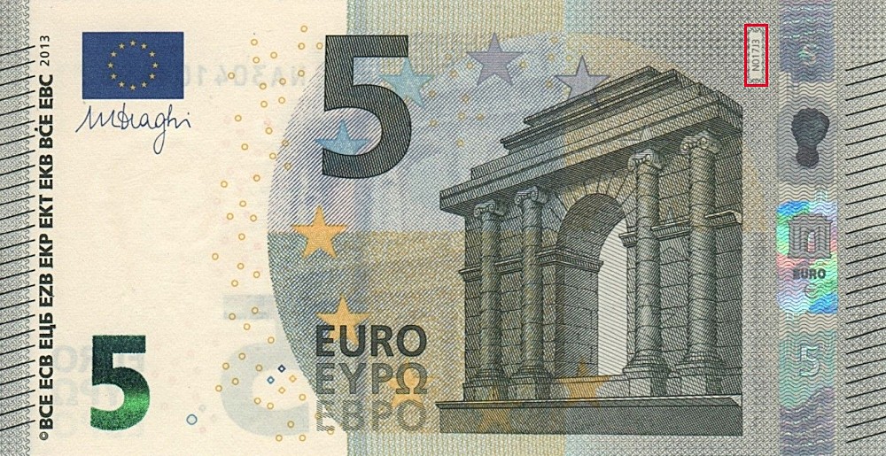 Billet de 5 € 2013 Autriche