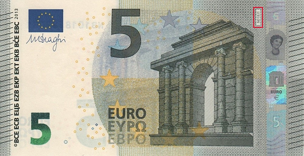 Billet de 5 € 2013 Autriche
