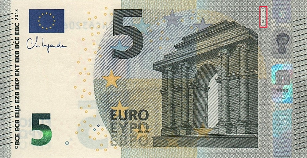 Billet de 5 € 2013 Autriche