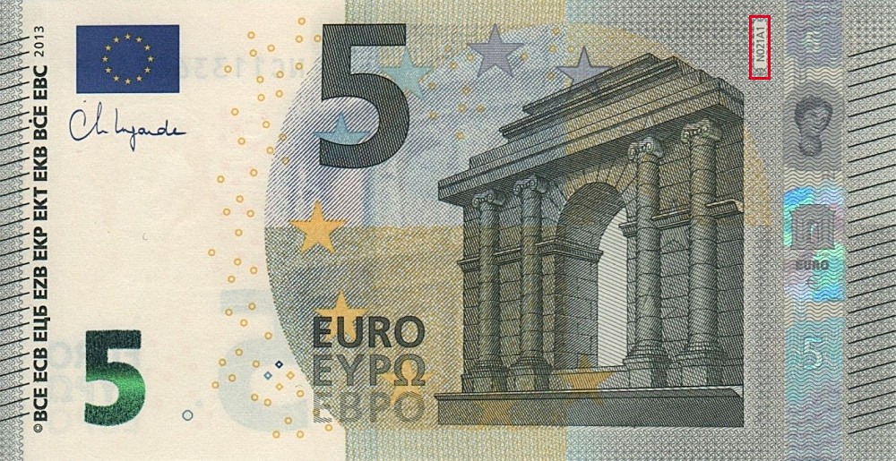 Billet de 5 € 2013 Autriche