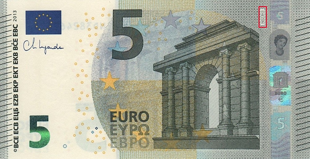Billet de 5 € 2013 Autriche