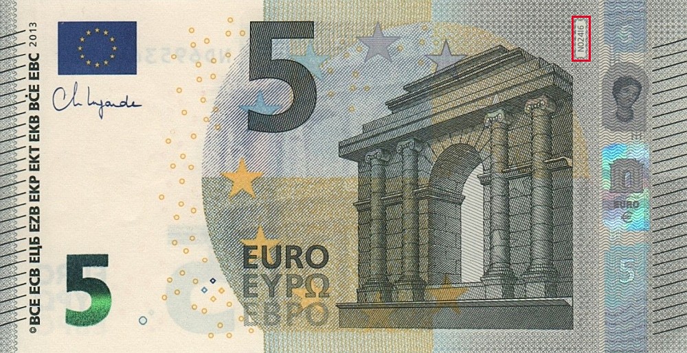Billet de 5 € 2013 Autriche