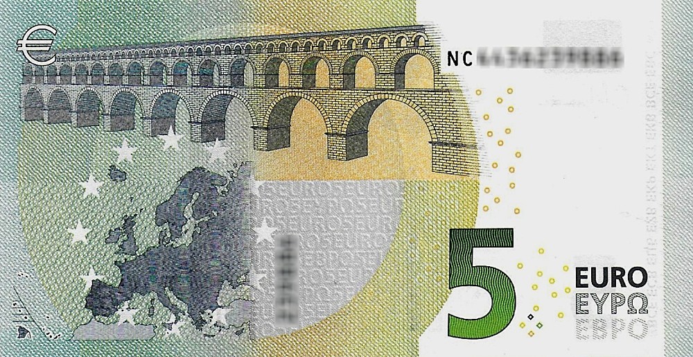Détail du billet de 5 € 2013 Autriche