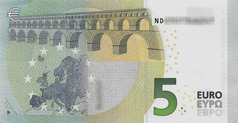 Détail du billet de 5 € 2013 Autriche