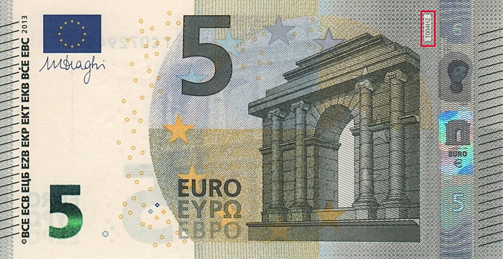 Billet de 5 € 2013 Irlande