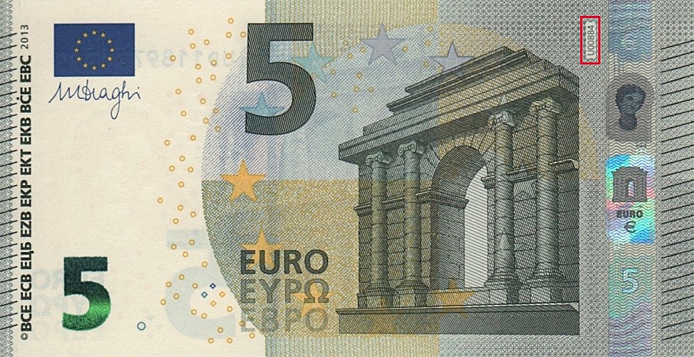 Billet de 5 € 2013 France