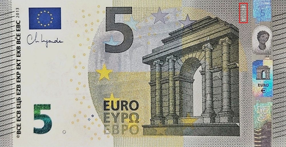 Billet de 5 € 2013 France