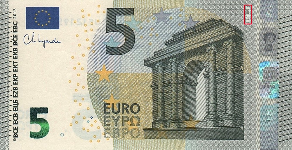 Billet de 5 € 2013 France