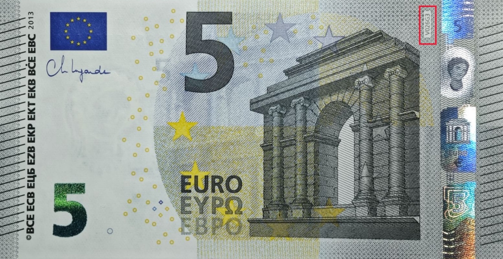 Billet de 5 € 2013 Espagne