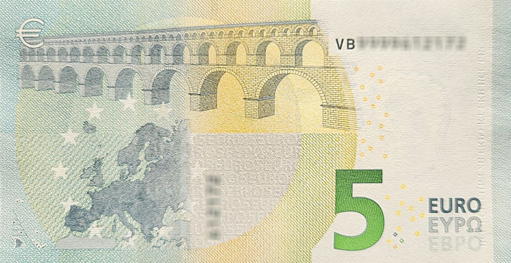 Détail du billet de 5 € 2013 Espagne