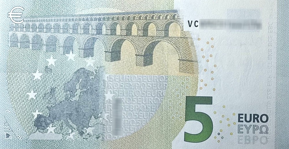 Détail du billet de 5 € 2013 Espagne